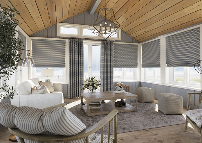 Emily Bond Jaipur, Indigo - Roman Blind - Image 6